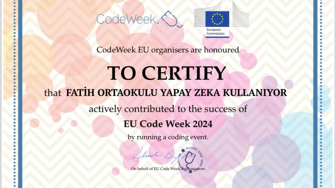 #EUCodeWeek Etkinliklerimiz